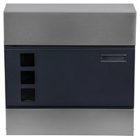 Skrzynka Pocztowa Na Listy Simple Na Gazety Z Wizjerem Antracyt Srebrna