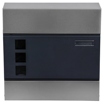 Skrzynka Pocztowa Na Listy Simple Na Gazety Z Wizjerem Antracyt Srebrna - Inny producent