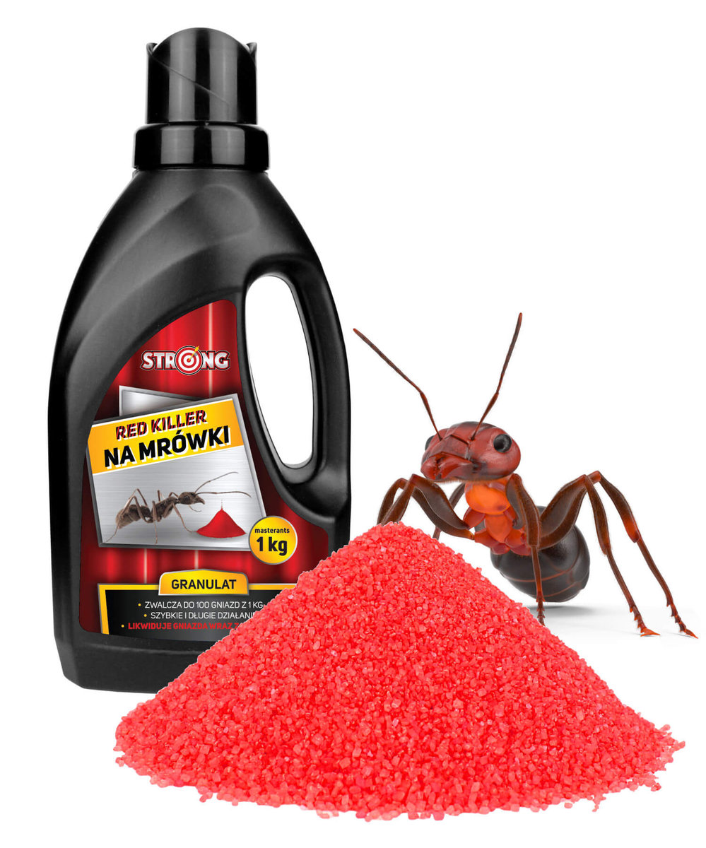Фото - Відлякувачі комах і тварин Strong Skuteczna trutka na mrówki w ogrodzie i domu granulat  1kg 