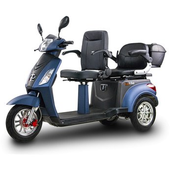 Skuter elektryczny, pojazd dla seniora BILI BIKE SHINO G5 -niebiesko/czarny - Bili Bike