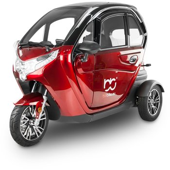 Skuter elektryczny zabudowany z dachem MICRO CAR BILI BIKE CITY GO (60V45Ah) czerwony - BILI BIKE