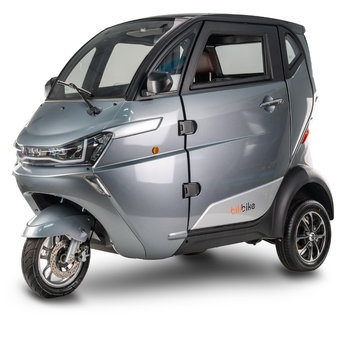 Skuter elektryczny zabudowany z dachem MICRO CAR BILI BIKE ECO3 J1, szary - Bili Bike