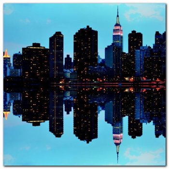 Skyline of Manhattan plakat obraz 70x70cm - Wizard+Genius