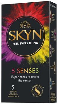 Skyn, 5 Senses, Nielateksowe prezerwatywy, 5 szt. - Skyn