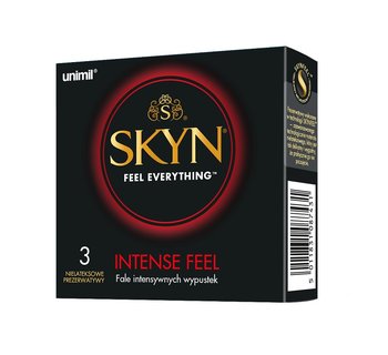 Skyn, Intense Feel, Nielateksowe prezerwatywy, 3 szt. - Skyn