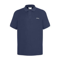 Slazenger Plain koszulka męska polo granatowa, Rozmiar L