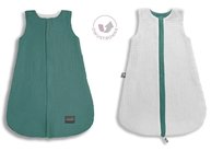 Sleepee Dwustronny Śpiworek Muślinowy Summer Ocean Green 0-4 Miesiące  1.0 Tog
