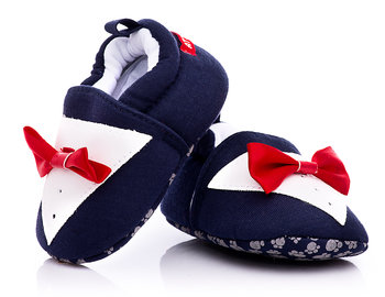 Śliczne buciki niemowlęce r. 17/18, bardzo lekkie - ATTRACTIVE