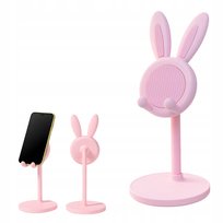 Śliczny uchwyt na telefon TSG-267 Rabbit Wystrój biura Podnośnik Różowy OEM