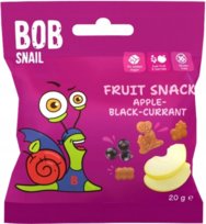 Ślimak Bob Snail Fruit Snack żelki Jabłko-Czarna porzeczka 20 g | Przekąska owocowa bez cukru