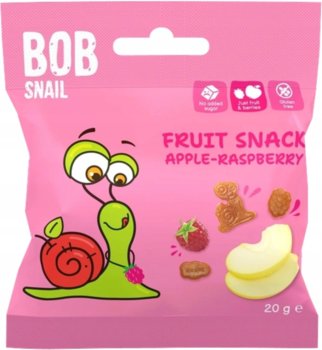 Ślimak Bob Snail Fruit Snack żelki Jabłko-Mailna 20 g | Przekąska owocowa bez cukru - Bob Snail
