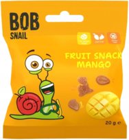 Ślimak Bob Snail Fruit Snack żelki Mango 20 g | Przekąska owocowa bez cukru Bob Snail