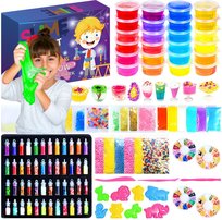 Slime Duży Zestaw do Robienia Glutów Świecący Masa Plastyczna 24 Kolory