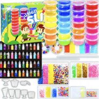 SLIME WIELKI ZESTAW DO ROBIENIA GLUTÓW 128W1 IDEALNY PRZENT DLA DZIECI XXL
