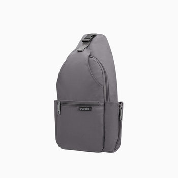 Sling Bag Nerka Crossbody Plecak Z Jedną Szelką PUCCINI Szary PM9018-4B - PUCCINI