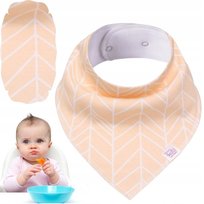 Śliniaczek bawełna 100% śliniak Chusta bawełniana BRZOSKWINIOWY 30-35 cm Simed