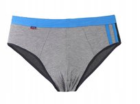 Slipy Majtki Bambusowe Męskie Klasyczne Szare Wiskoza 1 SZT MORAJ 3XL