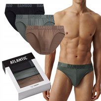 Slipy Męskie Atlantic 3MP-199 3-Pack Bambusowe Wygodne Oddychające *M Atlantic