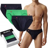 SLIPY MĘSKIE ATLANTIC SPORT 3MP193/GRA/ZIE/GRA 3PAK *L* Atlantic