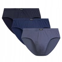 SLIPY MĘSKIE bawełniane klasyczne 3-pack 3MP-202 wygodne Atlantic *M Atlantic