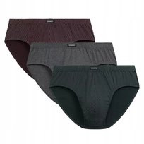 SLIPY MĘSKIE bawełniane klasyczne 3-pack 3MP-202 wygodne Atlantic *M Atlantic
