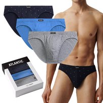 SLIPY MĘSKIE bawełniane klasyczne sportowe wygodne Atlantic *M Atlantic