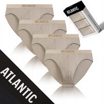 SLIPY MĘSKIE bawełniane majtki sportowy krój dopasowane Atlantic *L Atlantic