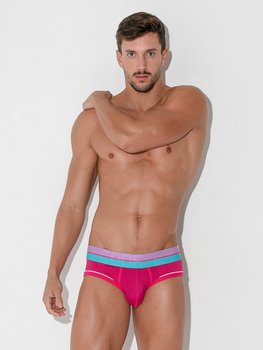 Slipy męskie | Bright Mesh 2081 Pink | CODE22-XL - Inna marka