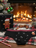 Slipy świąteczne czarny XL