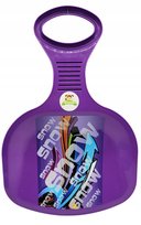 ŚLIZG JABŁUSZKO SANKI do zjeżdżania NA ŚNIEG XXL sanki kolorowe FIOLETOWE