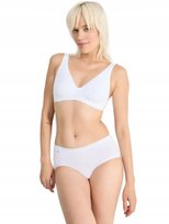 SLOGGI BIAŁE MAJTKI DAMSKIE Z LOGO 4-PACK BASIC 38 6BA Sloggi