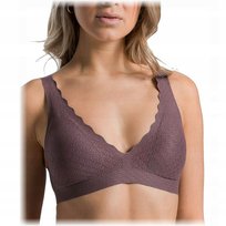 Sloggi biustonosz braletka brązowy Bralette bez fiszbin push up rozmiar XS Sloggi