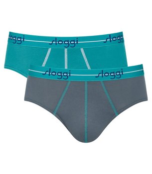 Sloggi Dwupak Majtki Męskie Men Start Midi C2P Box-Xxl - Sloggi Men