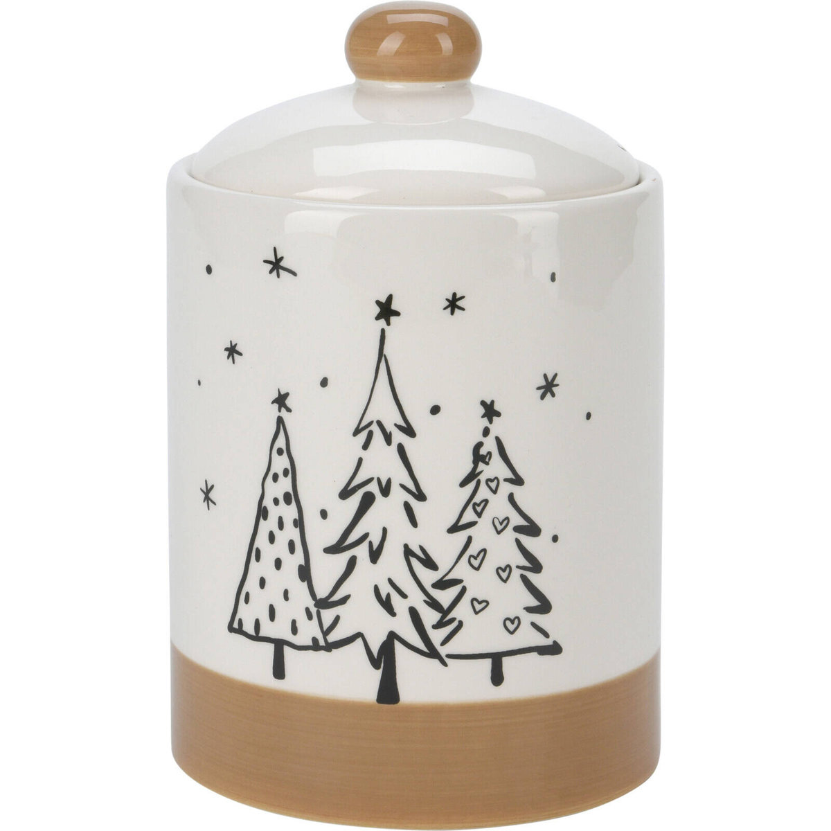 Słoik na ciasteczka z motywem choinek, Ø 12,5 x 18 cm - Home Styling ...
