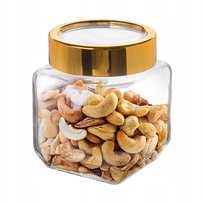 Słoik pojemnik szklany na produkty sypkie Altom Design 500 ml kwadratowy Altom Design