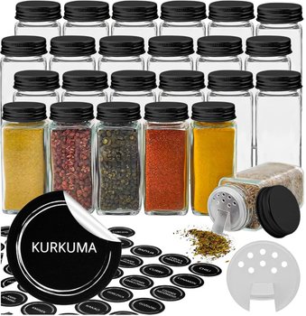 Słoiki Szklane Na Przyprawy Pojemniki Słoiki Do Przypraw 24szt 72 Naklejki Baker - Gockowiak