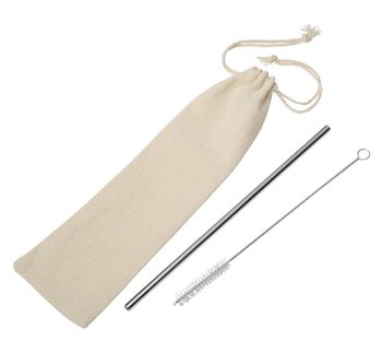 Słomka do picia DRINK ELEGANT, srebrny - UPOMINKARNIA