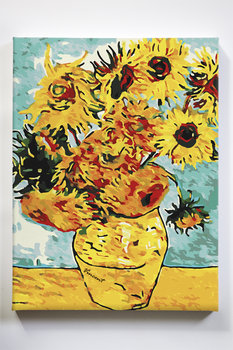 Słoneczniki Van Gogh, martwa natura, malarz, malowanie po numerach - Akrylowo