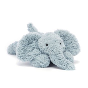 Słonik Leżący Szaro Błękitny 35 cm - Jellycat