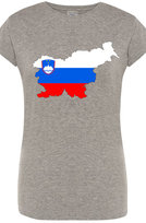Słowenia Flaga Damski T-shirt Modny Nadruk R.M