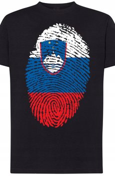 Słowenia Męski Modny T-Shirt Flaga Nadruk Rozm.S - Inna marka