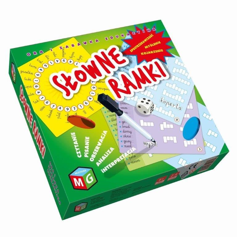 Słowne ramki, gra edukacyjna, MULTIGRA