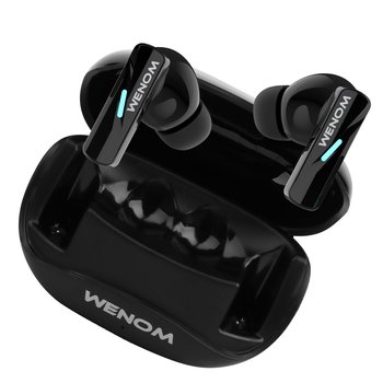 SŁUCHAWKI BEZPRZEWODOWE BLUETOOTH 5.3 DOKANAŁOWE WENOM GM5 ANC ENC ROZMOWY - Wenom