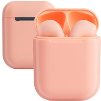 SŁUCHAWKI BEZPRZEWODOWE DOUSZNE Bluetooth Powerbank RÓŻOWE + kabel USB