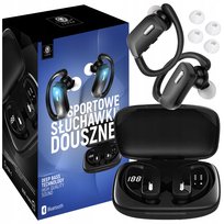 Słuchawki Bezprzewodowe Douszne Sportowe Bluetooth 5.3 + Edr Powerbank Led