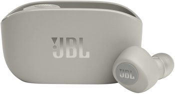 Słuchawki bezprzewodowe JBL WAVE 100 TWS dotykowe etui kość słoniowa - JBL
