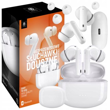 Słuchawki Bezprzewodowe Lewer Usb-C Douszne Mikrofon Białe Bluetooth 5.3 - Lewer