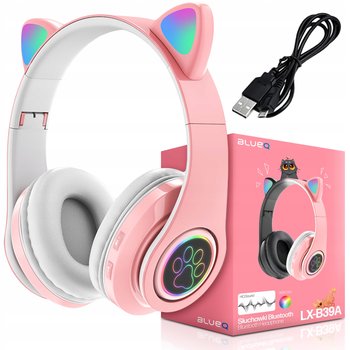 Słuchawki Bezprzewodowe Nauszne Dla Dzieci Kocie Uszy Kotek Bluetooth - LOGIT