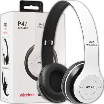 Słuchawki Bezprzewodowe P47 Bluetooth Mikrofon Mp3 Nauszne Gamingowe - Lewer