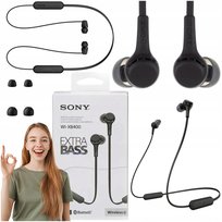 SŁUCHAWKI BEZPRZEWODOWE SONY WI-XB400 DOKANAŁOWE MEGA BASS BLUETOOTH CZARNE